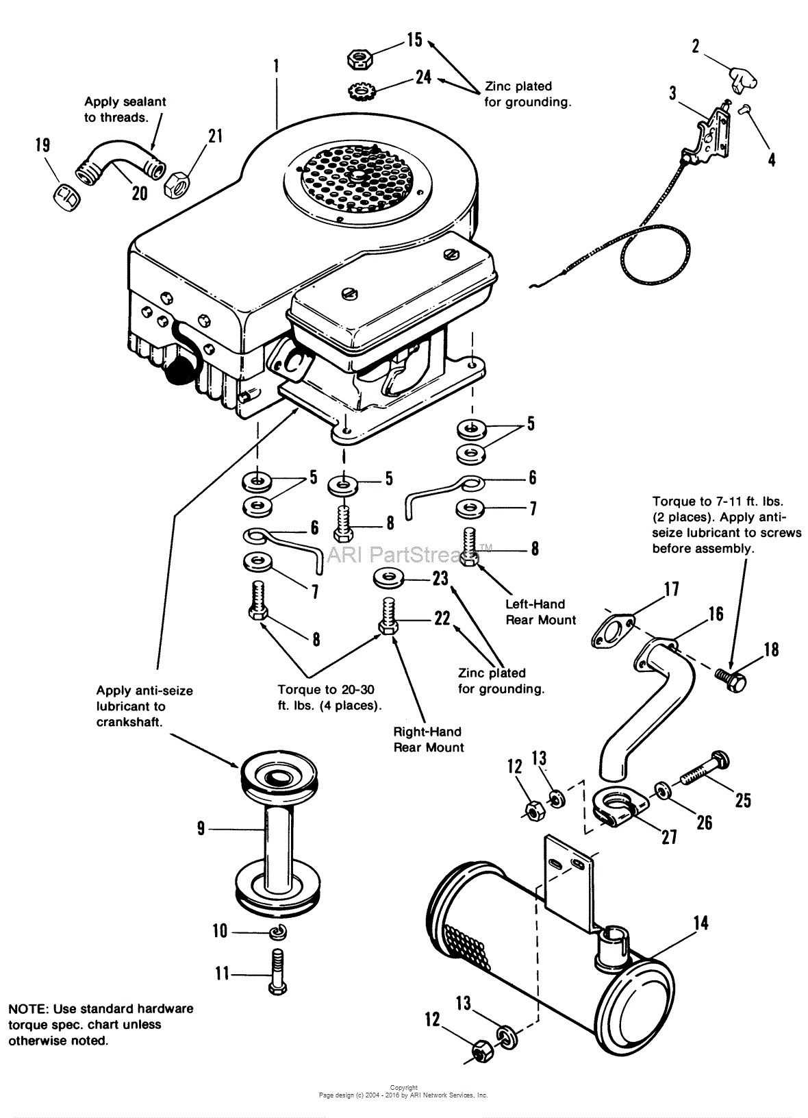 8 hp briggs and stratton engine parts diagram