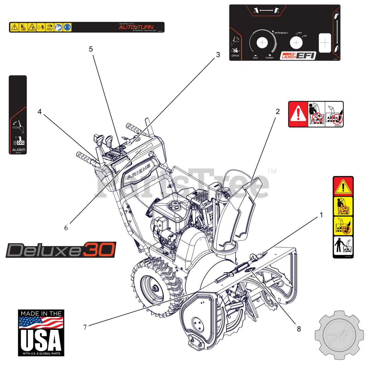 ariens deluxe 30 parts diagram