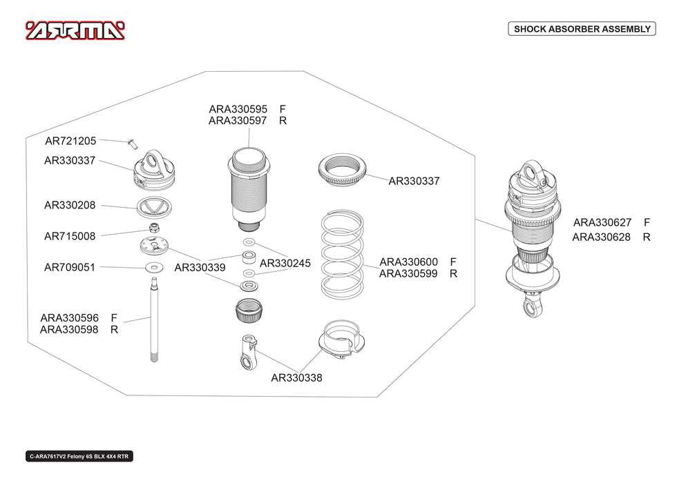 arrma typhon 6s parts diagram