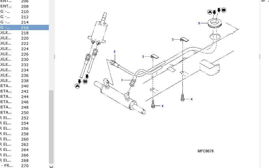 massey ferguson gc2300 steering parts diagram