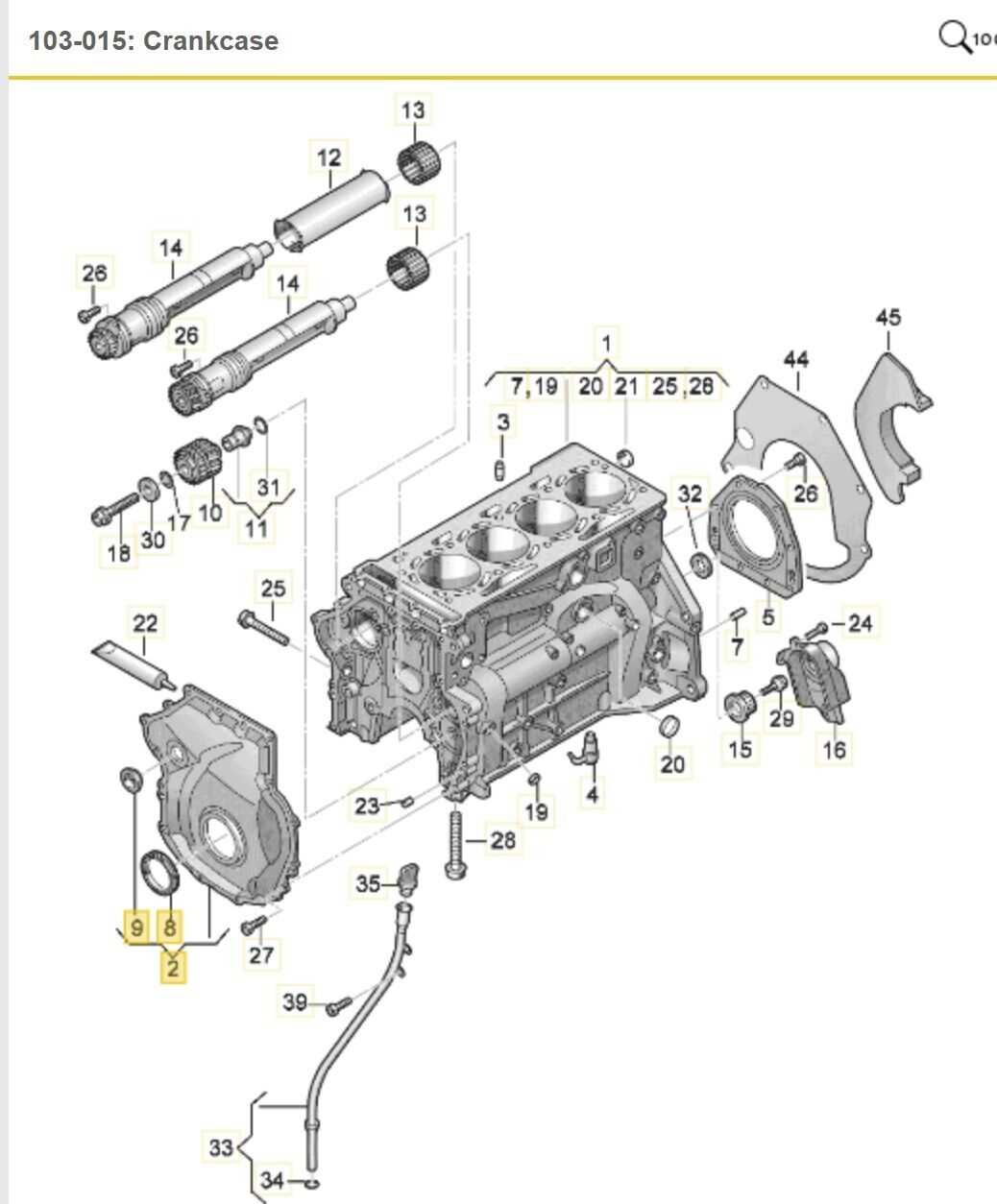 audi engine parts diagram