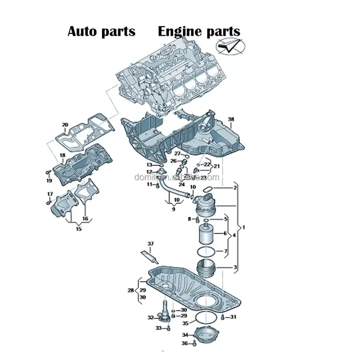 audi engine parts diagram