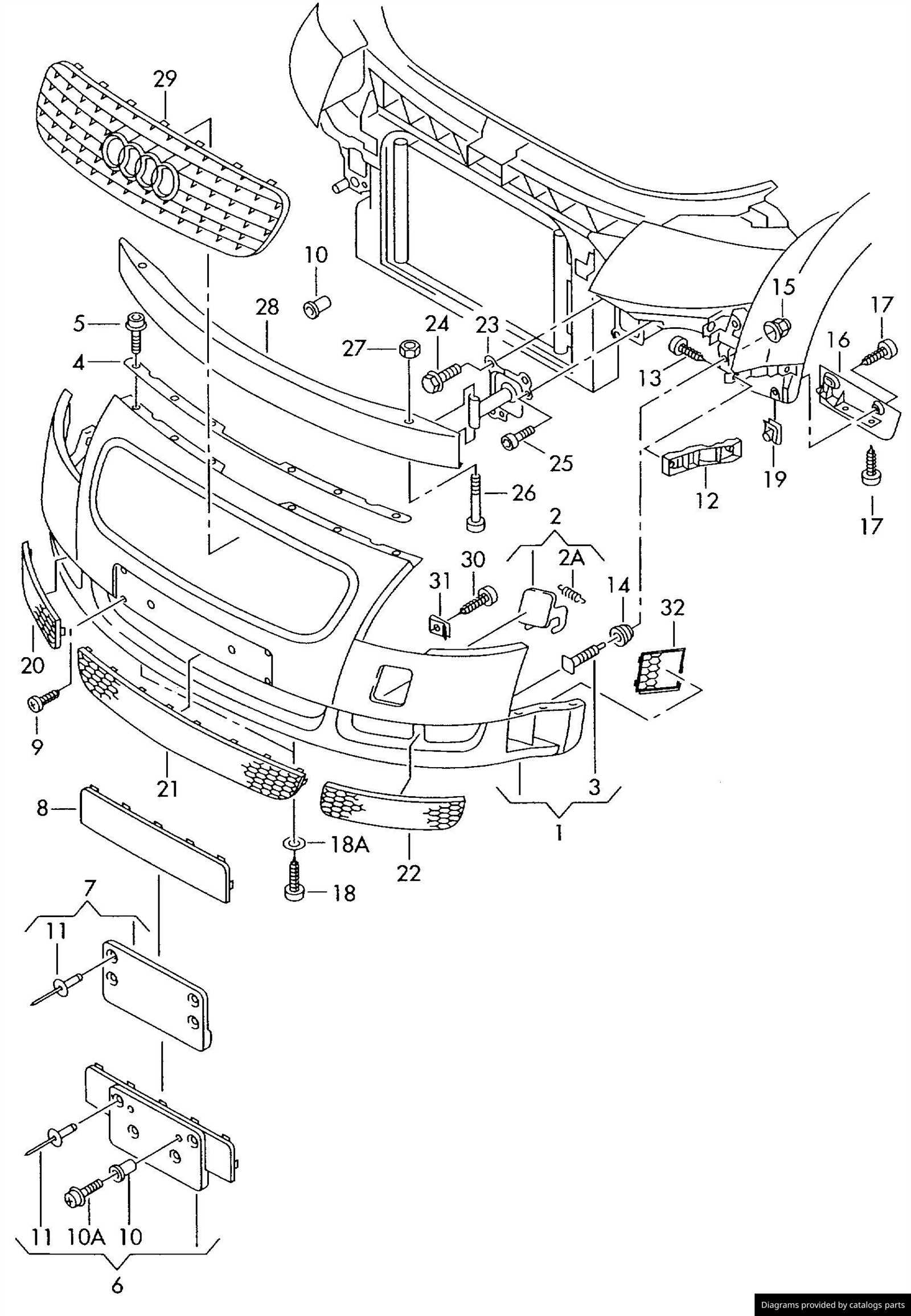 audi tt parts diagram