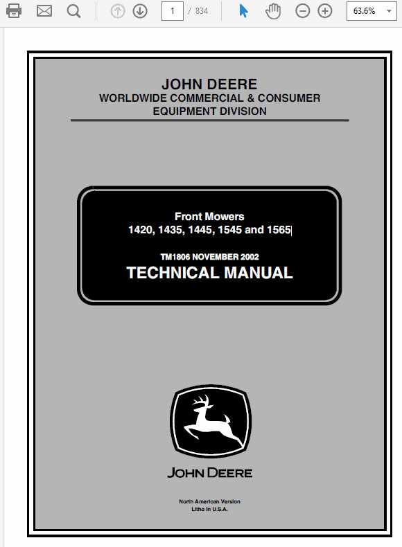 john deere 1435 parts diagram