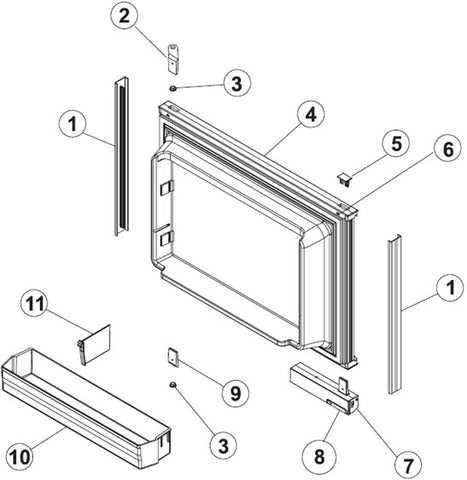 kitchenaid french door refrigerator parts diagram