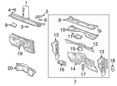 2008 gmc sierra parts diagram