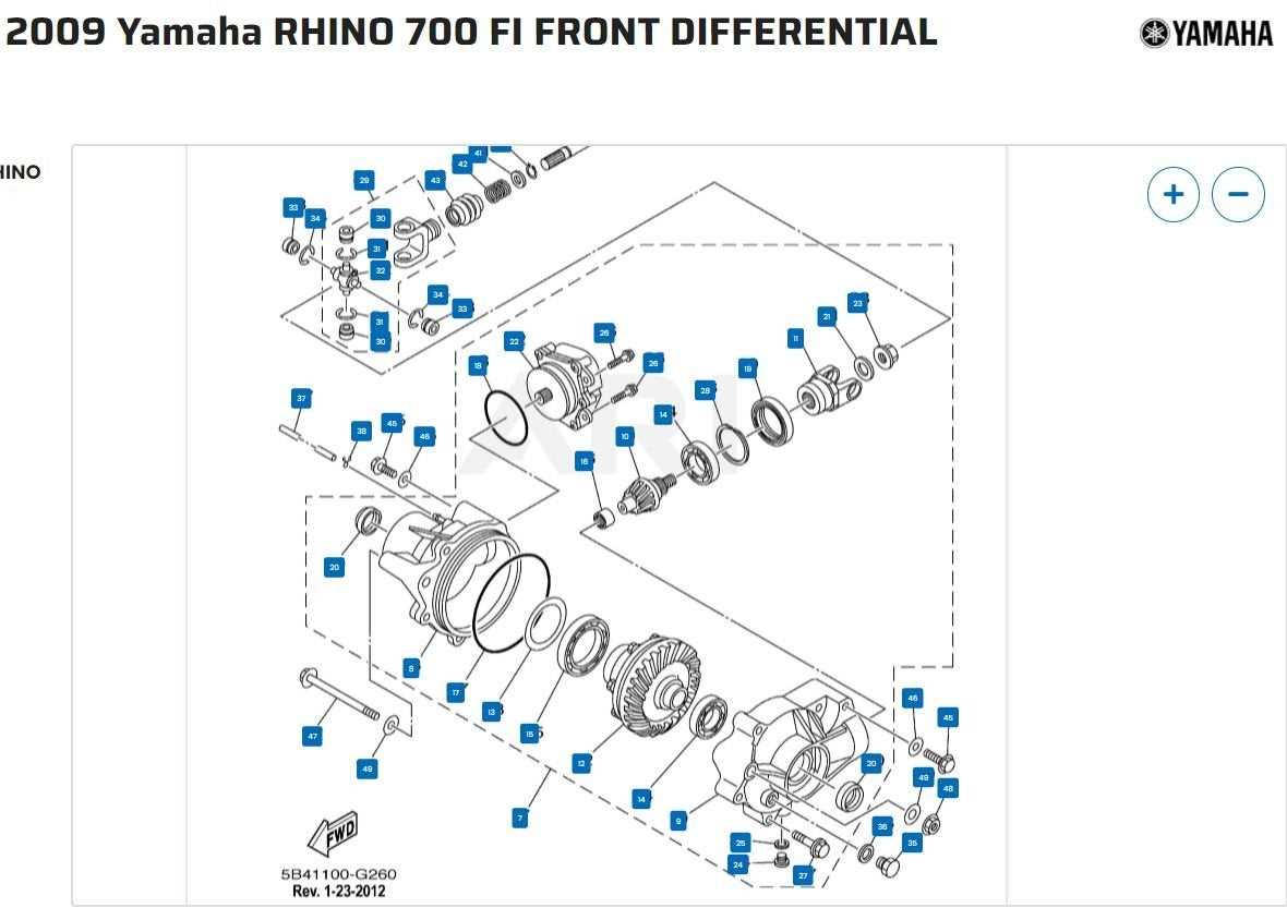 yamaha rhino 700 parts diagram