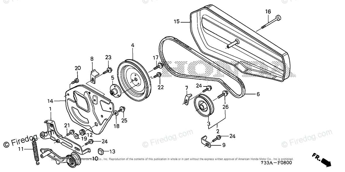 honda rototiller parts diagram