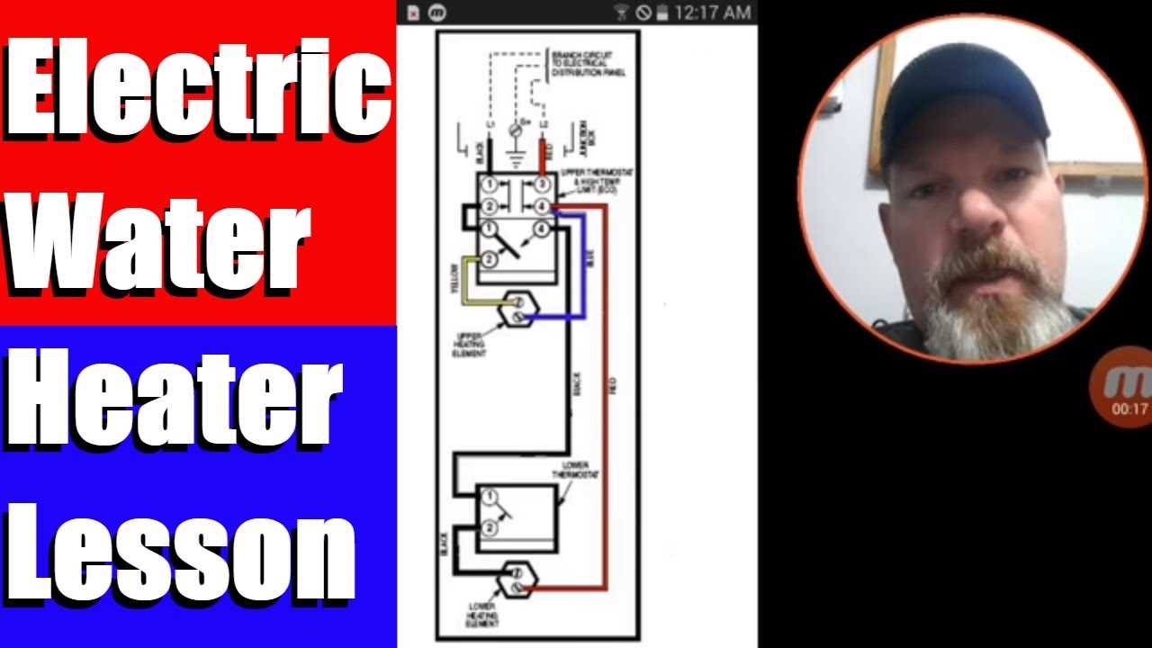 electric hot water heater parts diagram