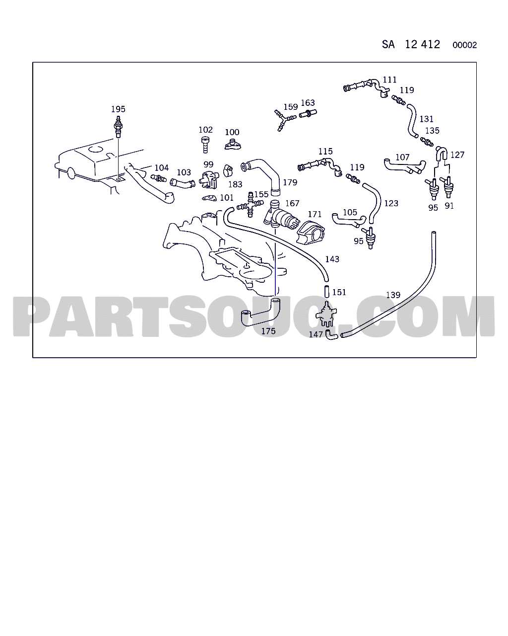 benz parts diagram