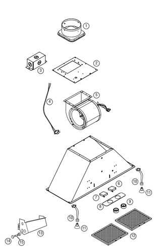 best range hood parts diagram