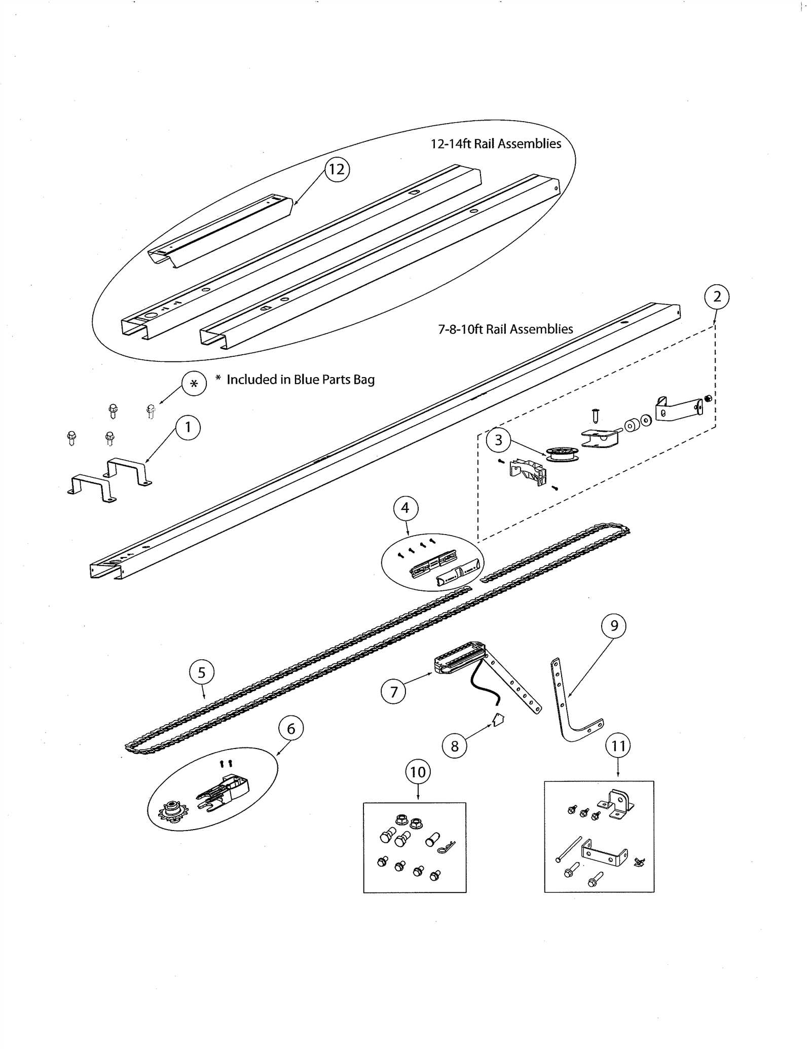 genie garage door opener parts diagram