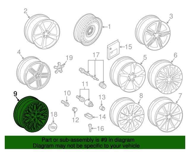 car wheel parts diagram