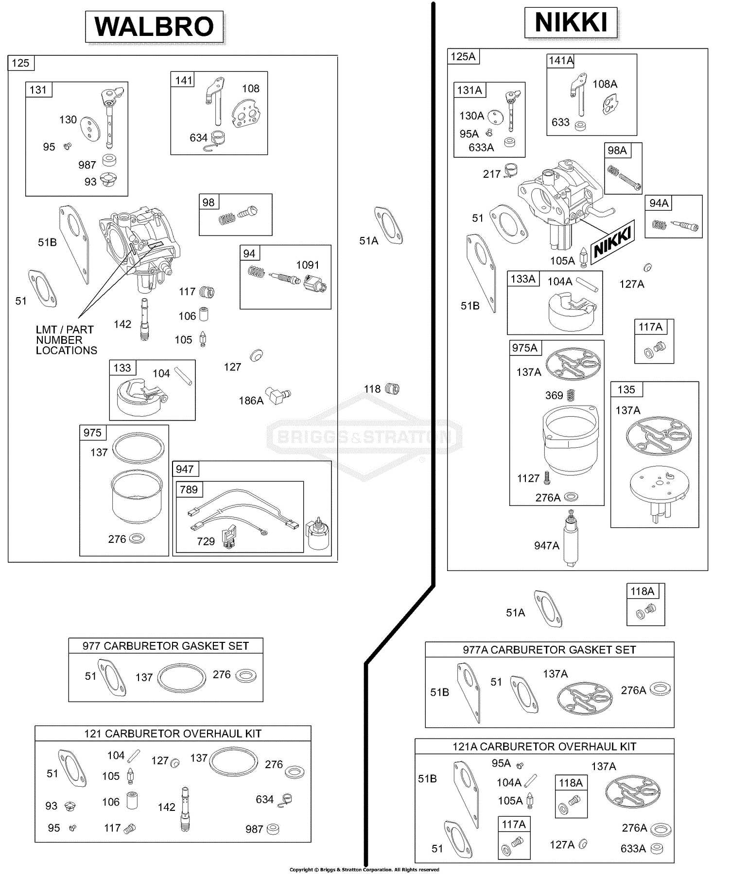 briggs and stratton 1150 snow series parts diagram