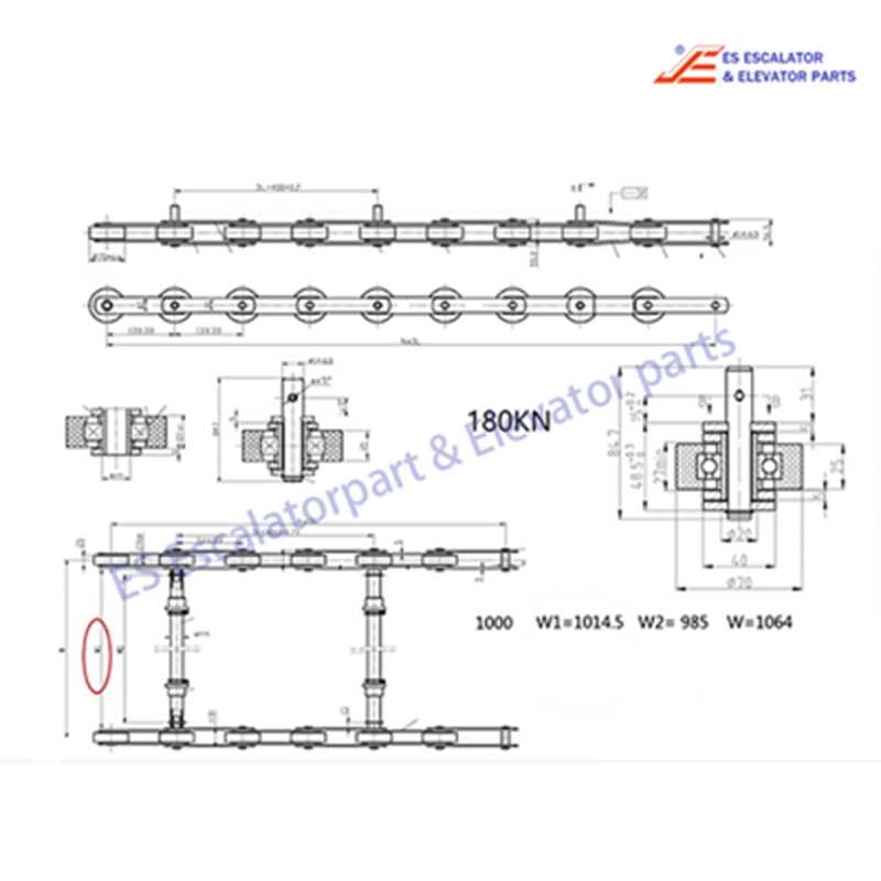 schematic diagram escalator parts