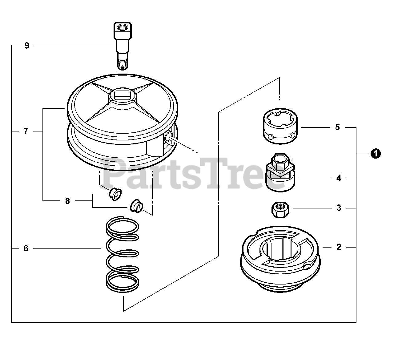 echo string trimmer parts diagram