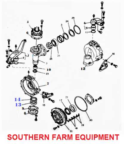 front axle kubota tractor parts diagram