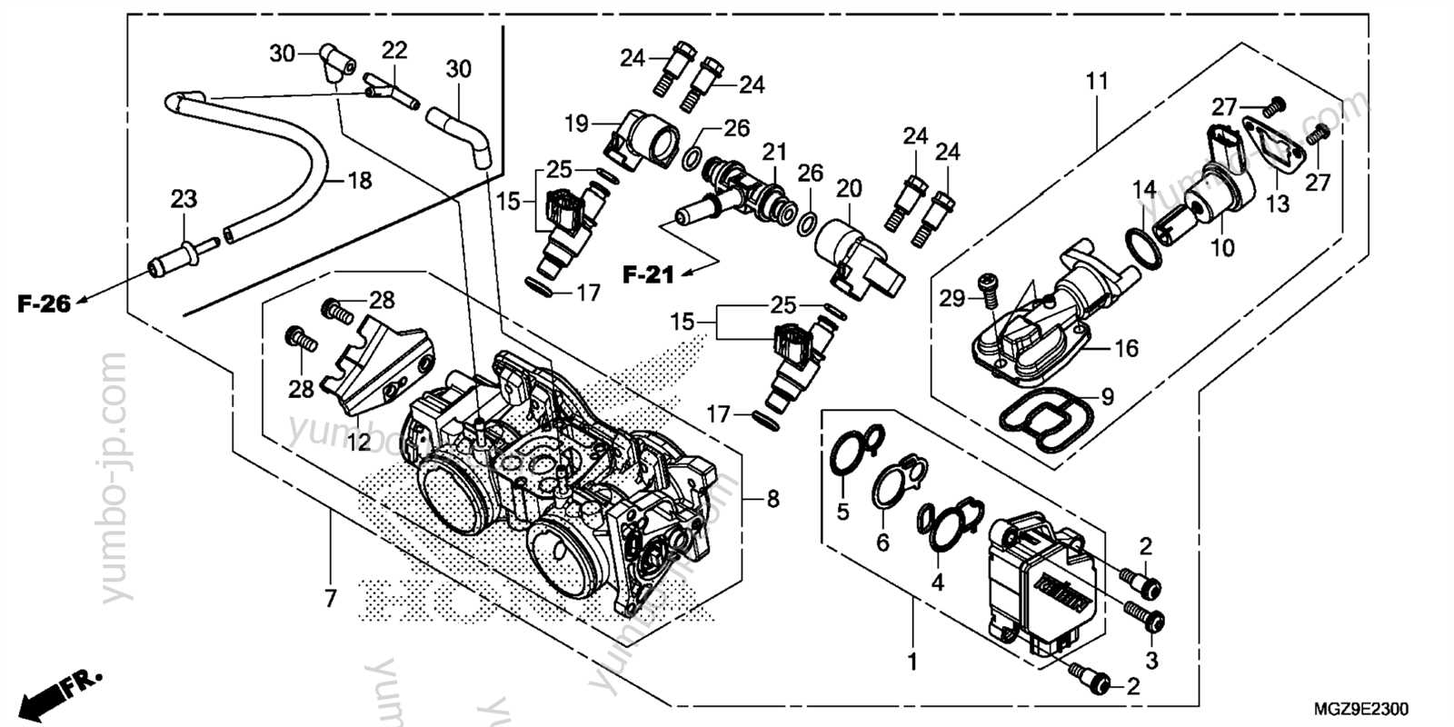 honda cb500x parts diagram