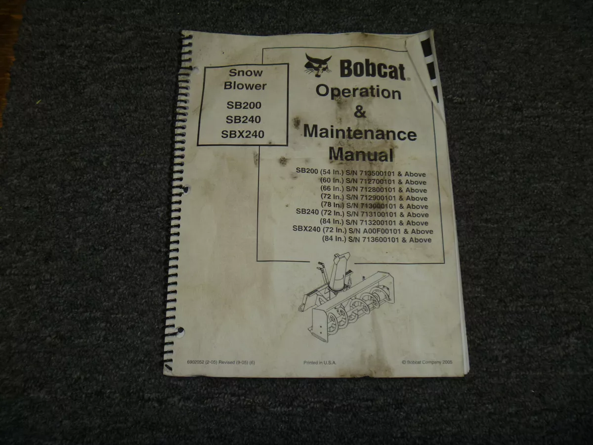 bobcat sb200 parts diagram