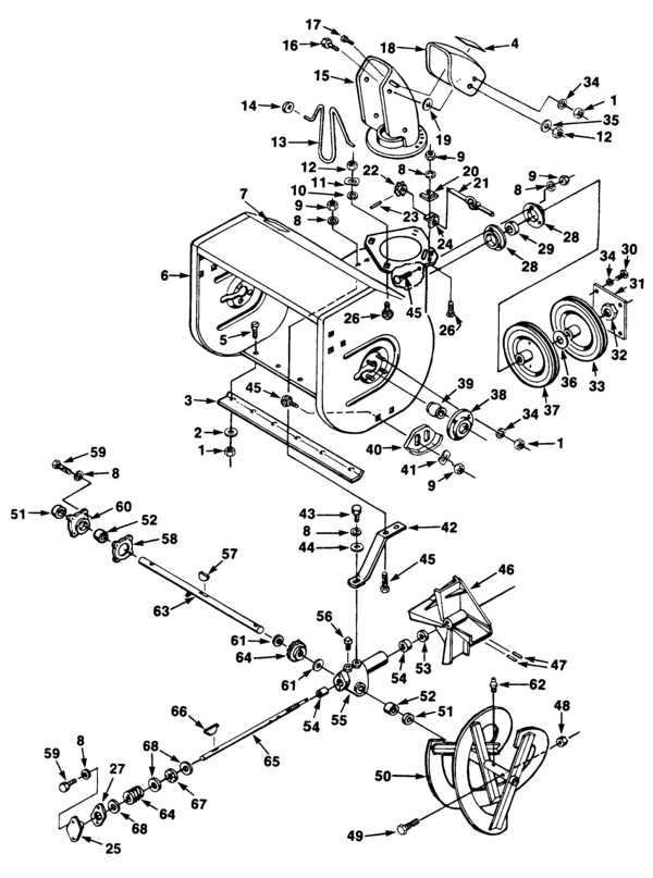 bolens 826 snowblower parts diagram