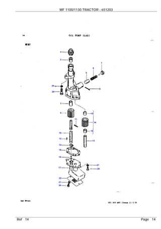 massey ferguson 1100 parts diagram