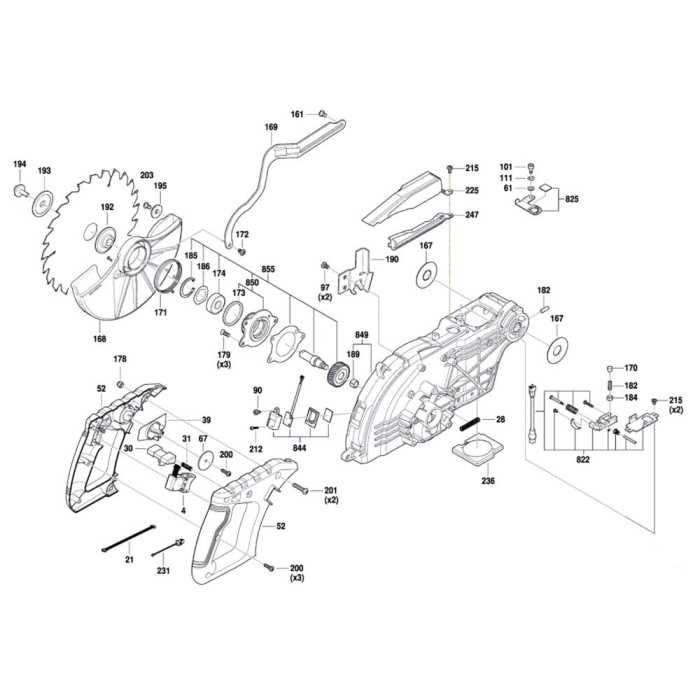 bosch gcm12sd parts diagram