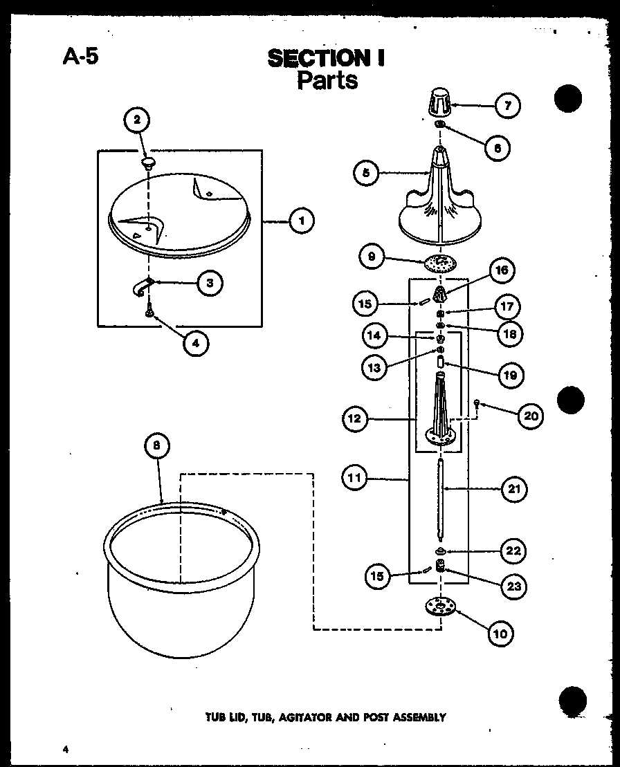 amana washer parts diagram