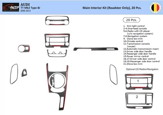 audi tt parts diagram