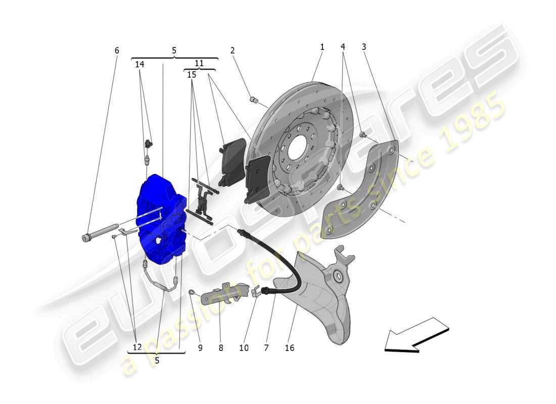 brake caliper parts diagram