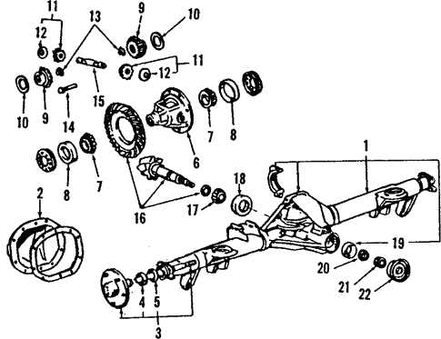 2003 ford f250 front axle parts diagram