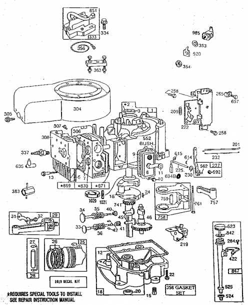 briggs and stratton 6hp parts diagram