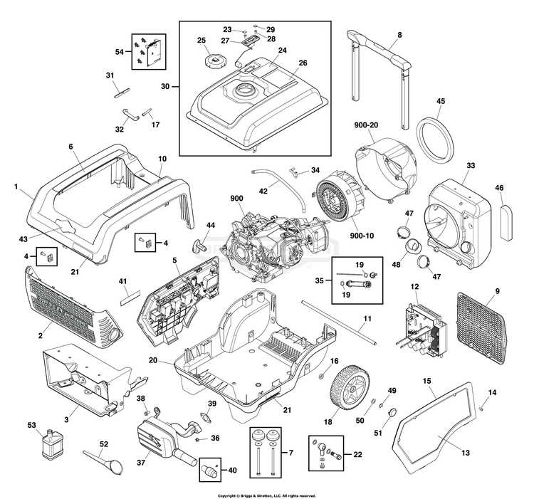 briggs and stratton p3000 parts diagram