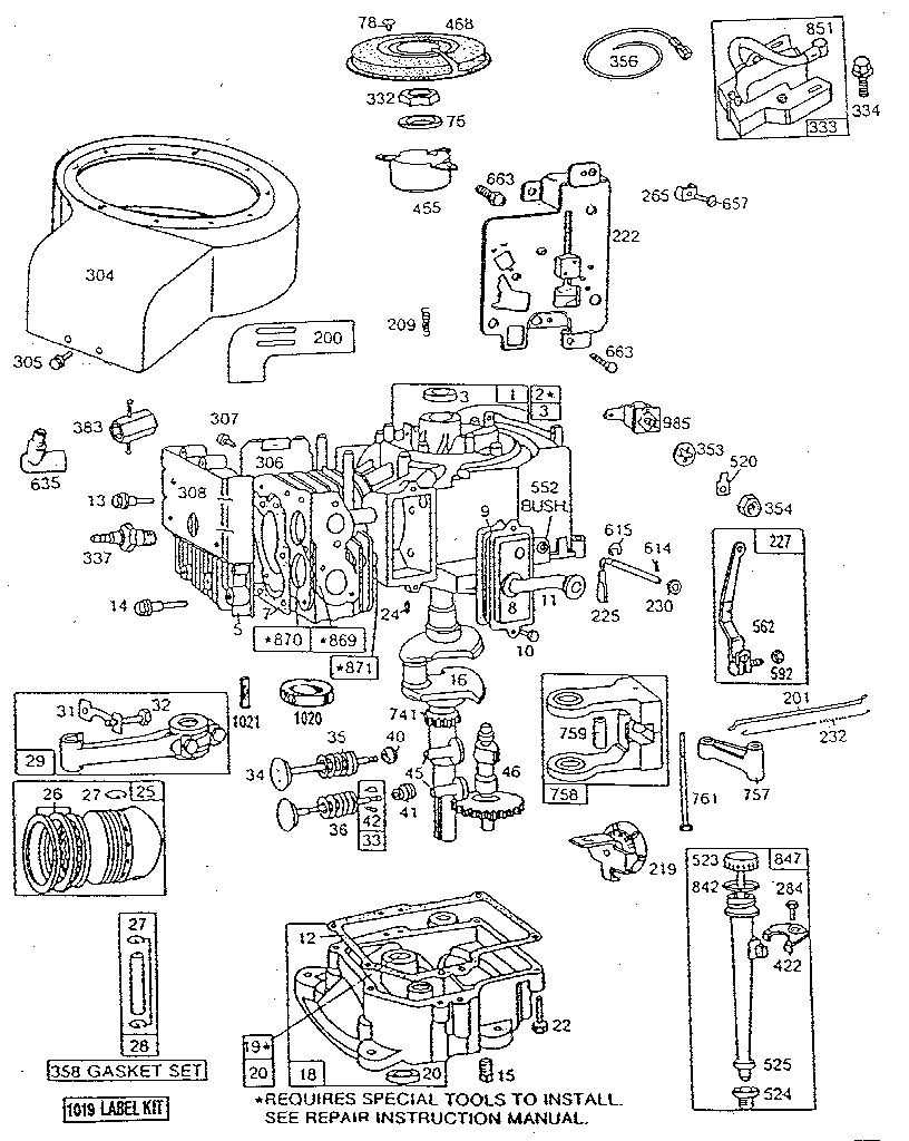 briggs stratton 675 series parts diagram