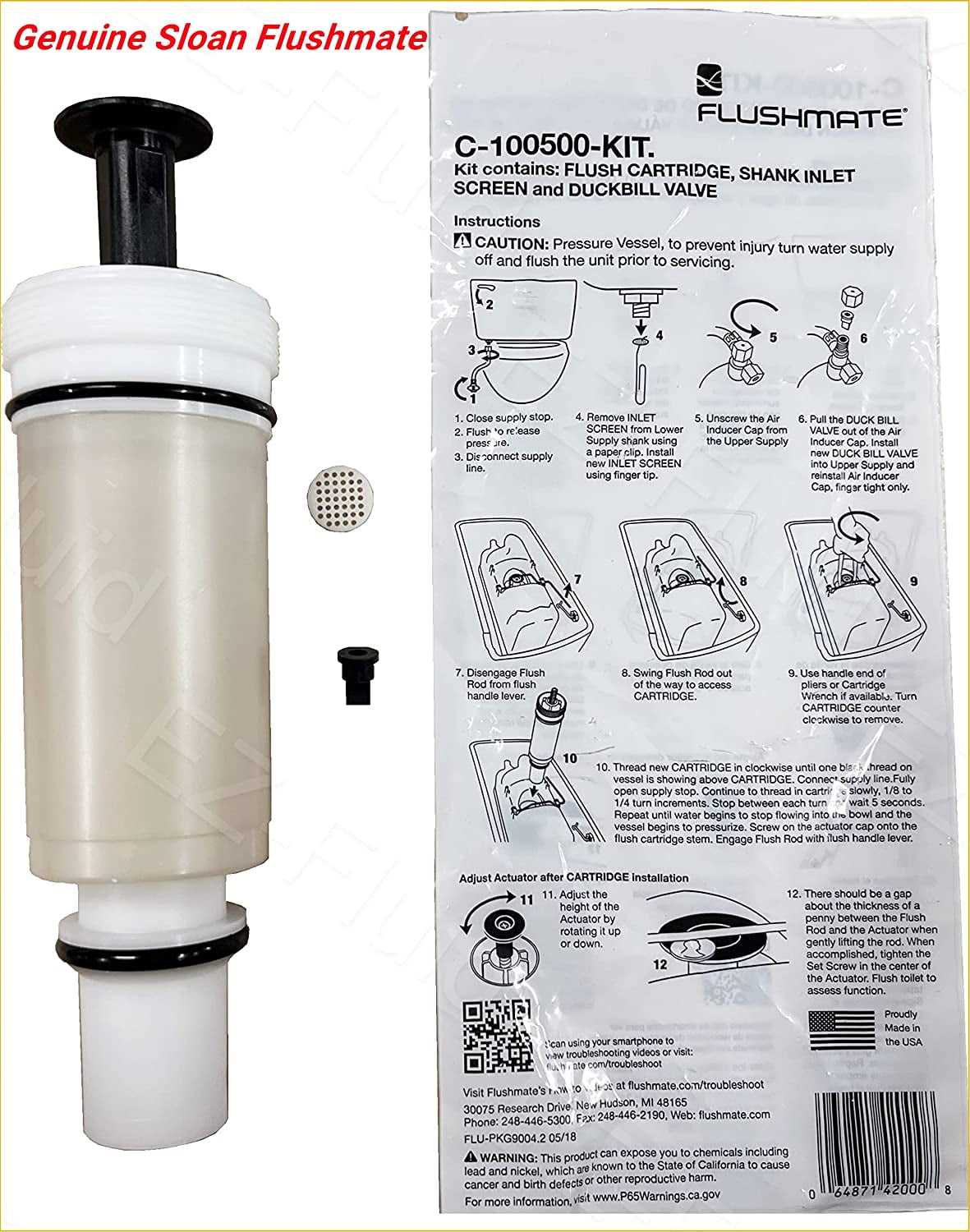 sloan flushmate parts diagram