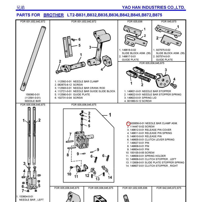 brother 1034d parts diagram