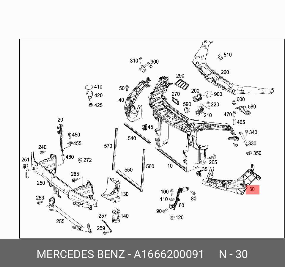 mercedes w166 parts diagram