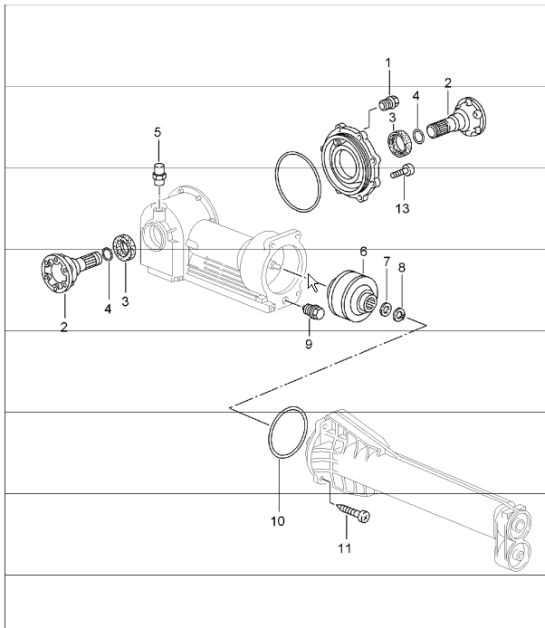 front differential parts diagram