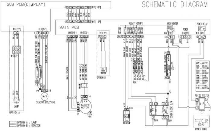 samsung front load washing machine parts diagram