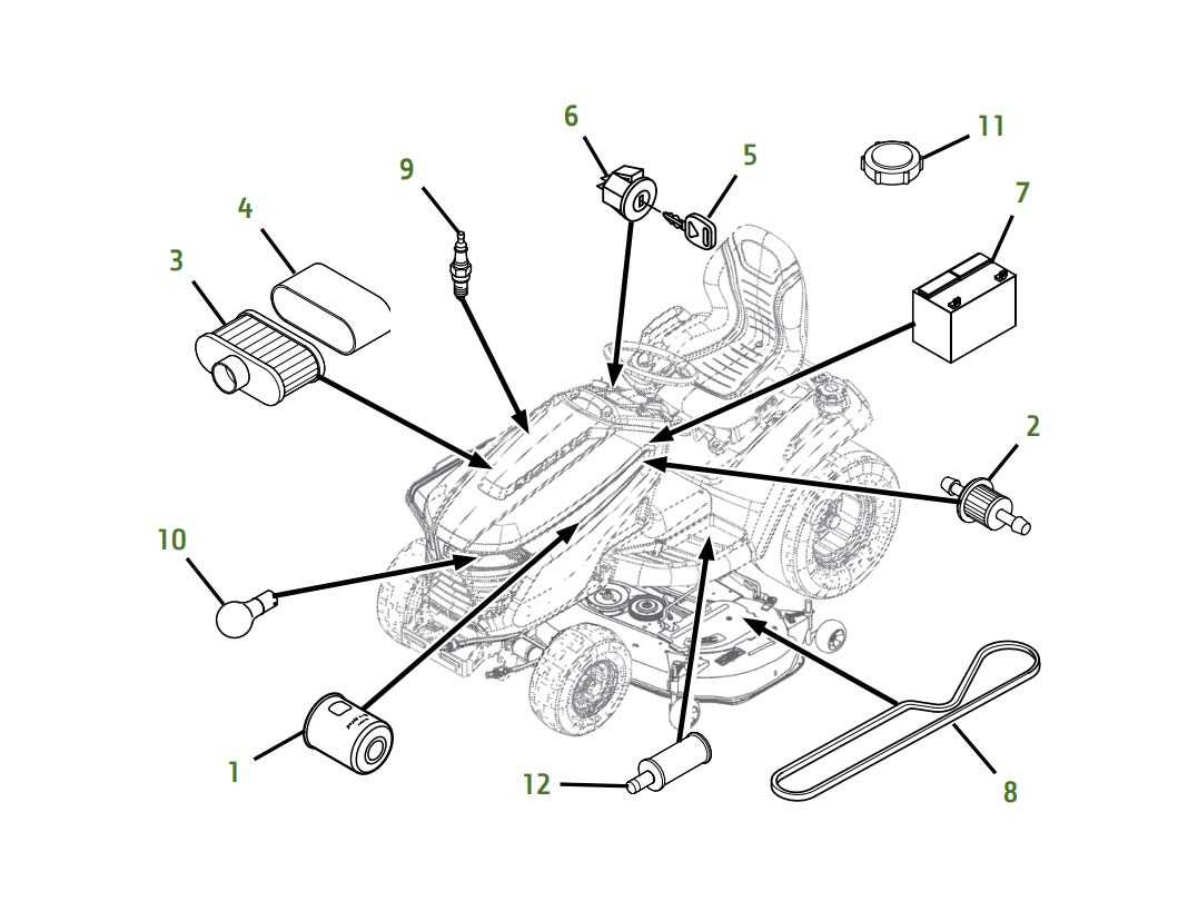 mower deck parts diagram