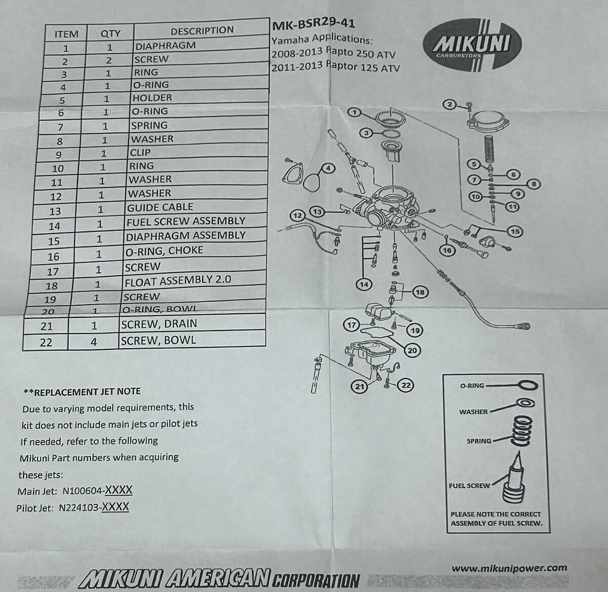 yamaha raptor 250 parts diagram