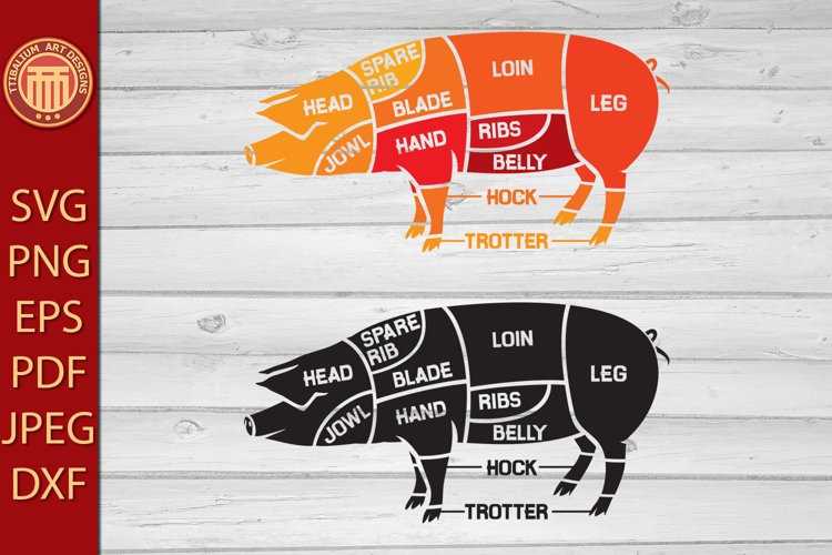 pork meat parts diagram