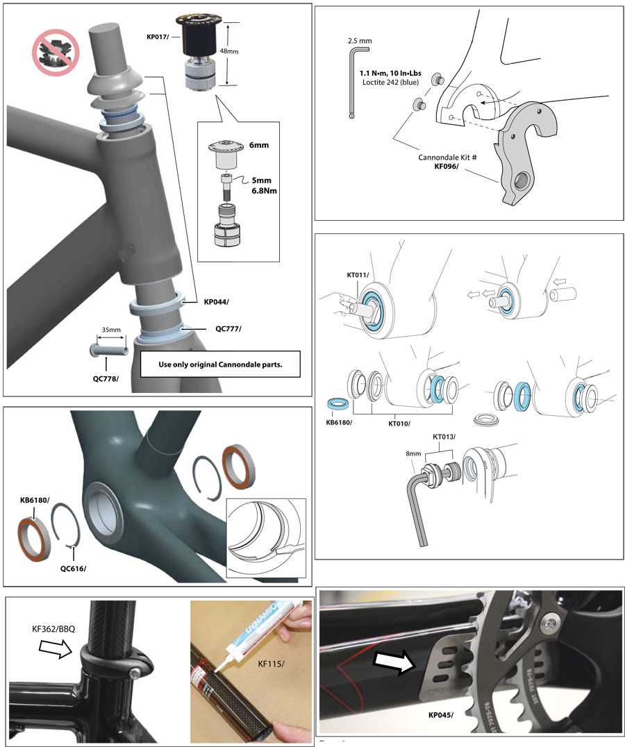 cannondale bike parts diagram