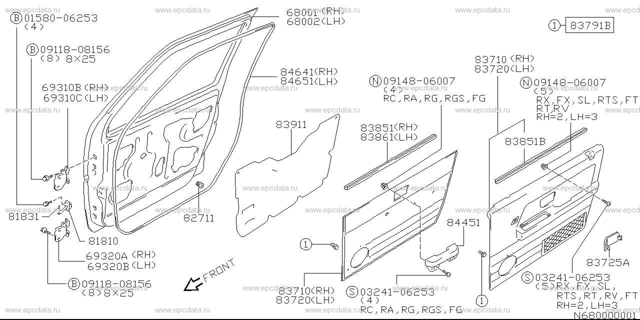 car door diagram parts