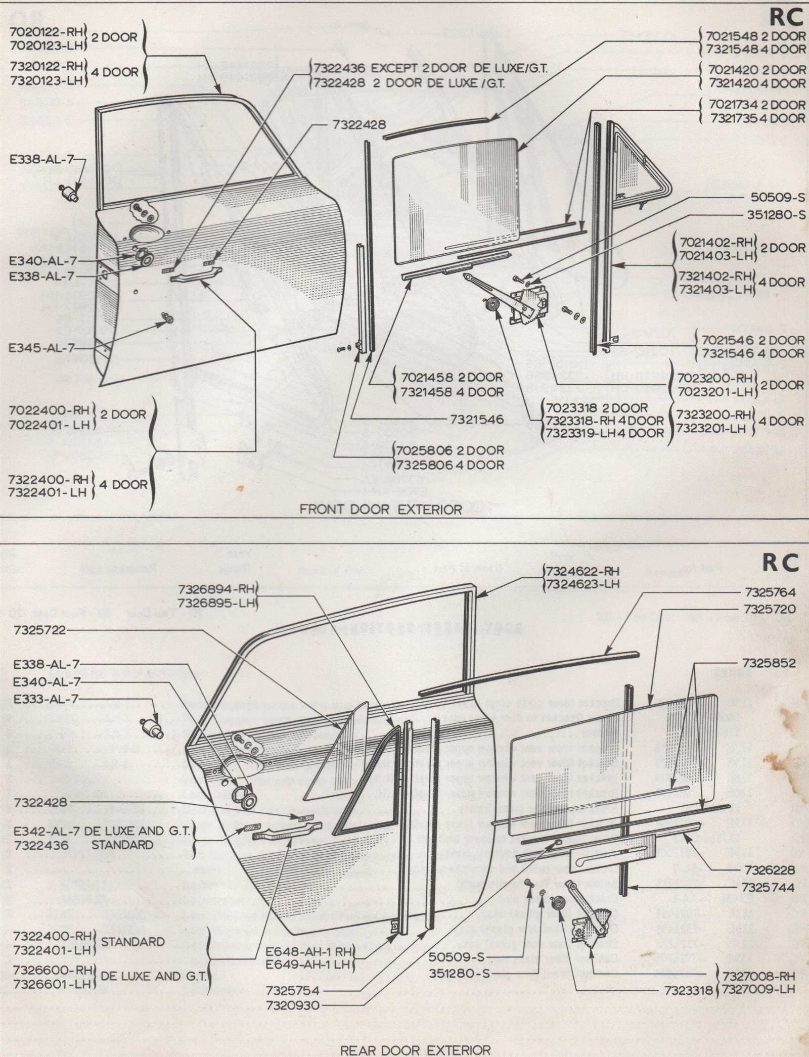 car door parts diagram with names