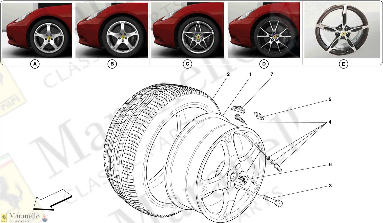 car wheel parts diagram