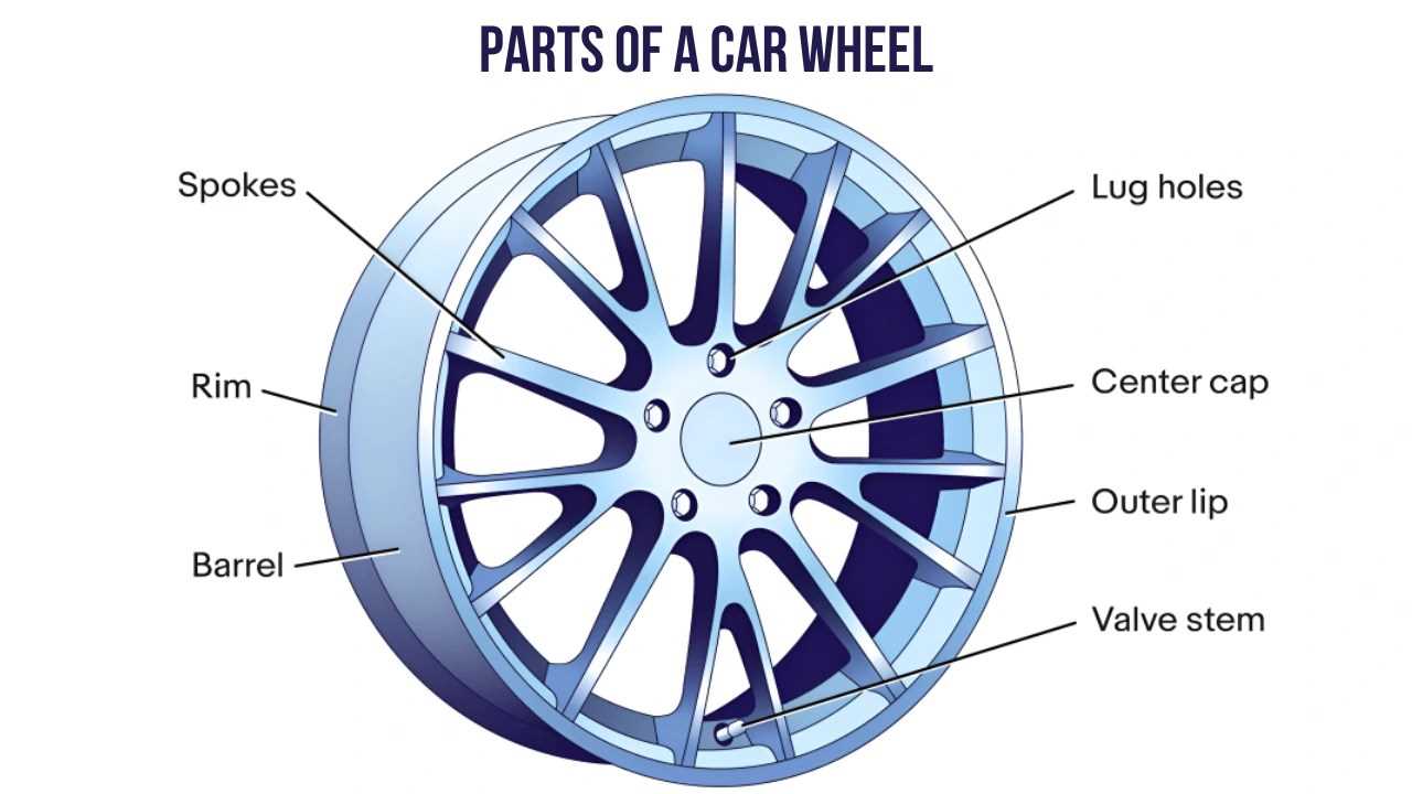 car wheel parts diagram