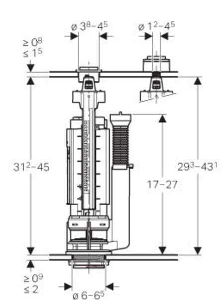 toilet parts diagram flush valve