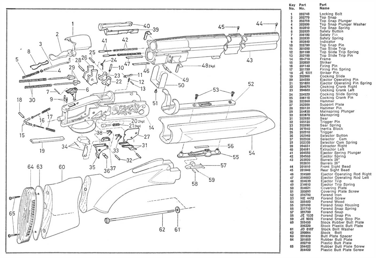 savage model 24 parts diagram