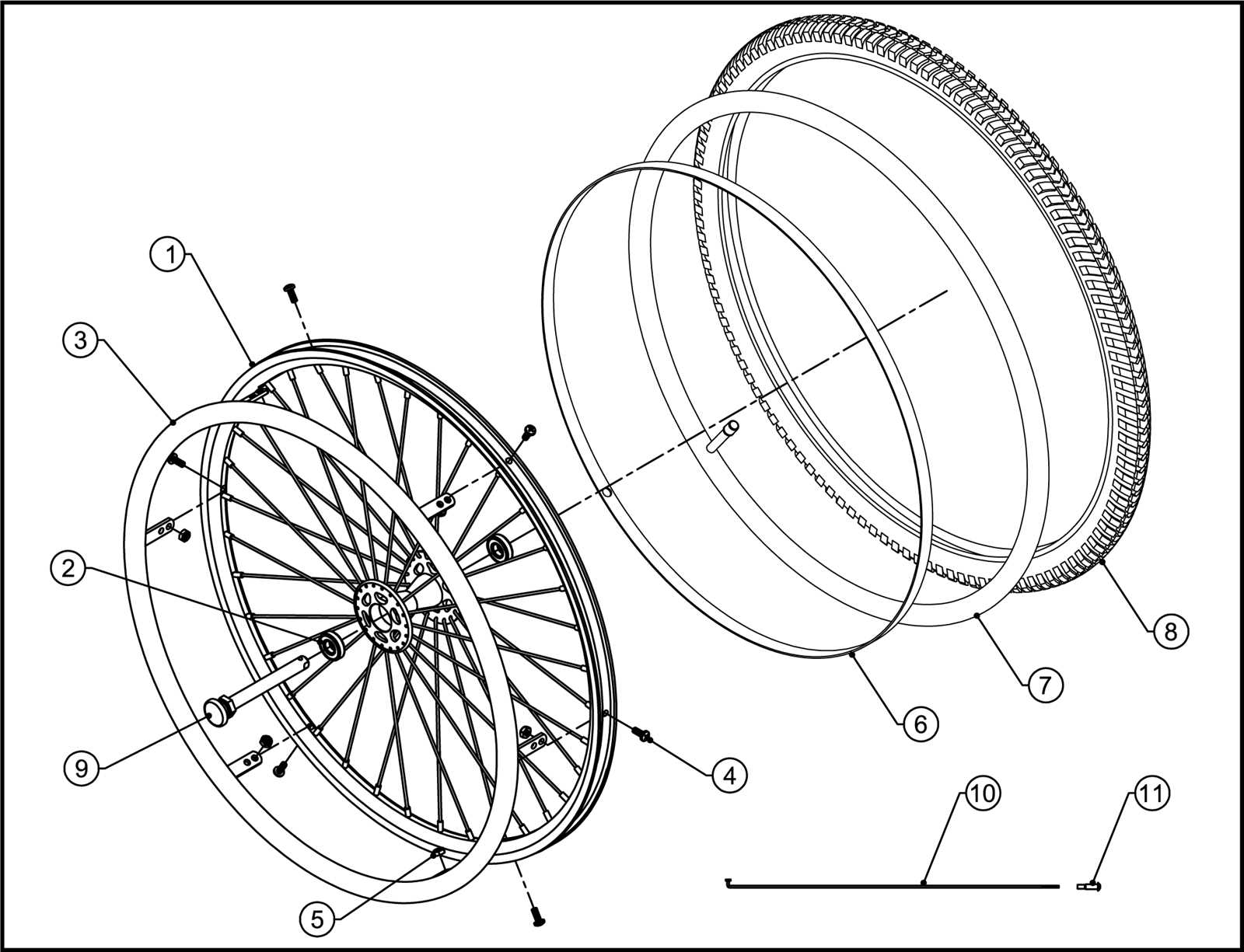 parts of a wagon wheel diagram