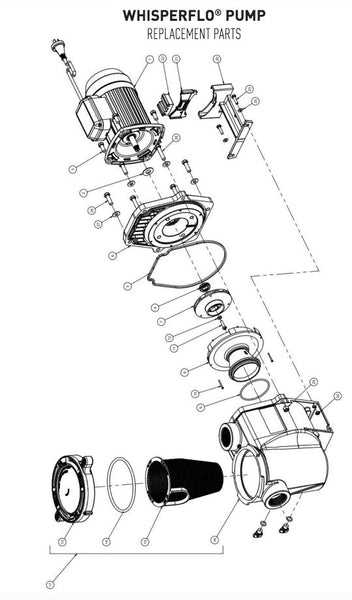 pentair whisperflo parts diagram